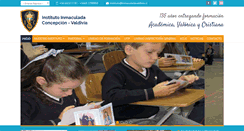 Desktop Screenshot of inmaculadavaldivia.cl